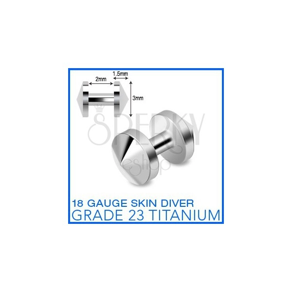 Трансдермален титаниев имплант "skin diver" с конус