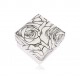 Черно-бяла кутия за пръстен или обеци - мотив на разцъфнали рози