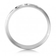 925 сребърен пръстен - повърхност с диагонално набраздяване, резки във Х-форма, тънки линии