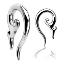 Пиърсинг за ухо от неръждаема стомана - декоративна спирала