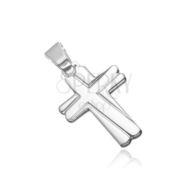 Сребърна висулка- имитация на няколко кръста